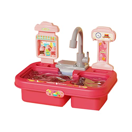 SELVFZ Täuschen Sie Spielen Spielzeug Mit Wasserhahn Und Fließendem Wasser Großes Waschbecken Utensilien Accessoires Für Kinder Kleinkinder SELVFZ Täuschen Sie Spielen Spielzeug Mit Wasserhahn Und Fließendem Wasser Großes Waschbecken Utensilien Accessoires Für Kinder Kleinkinder von SELVFZ