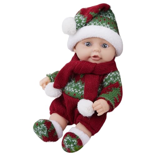 SELVFZ Tröstende Weihnachts Zahnen Spielzeug Beruhigende Weihnacht Baby Spielzeug Weiche Gummi Baby Figur Dekoration Für Kleinkind von SELVFZ