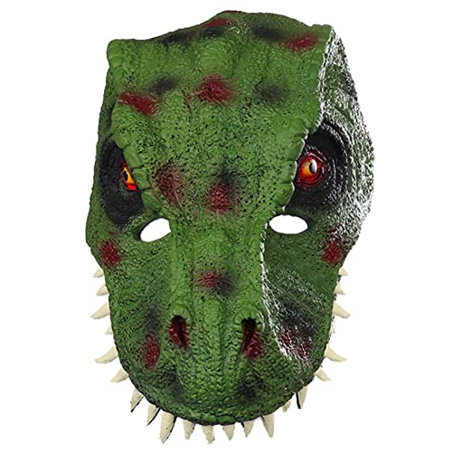 SELVFZ Unisex Dinosaurier Drachen Maske Tyrannosaurus Maske Halloween Cosplay Kostüm Kinder Erwachsene Party Karneval Propt Tiermasken Halloween Cosplay Kostüme Karneval von SELVFZ