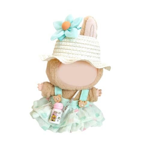 SELVFZ Urlaubsthema 17cm Puppengarderobe Strohhut Und Riemchkleid Puppenkleidung Für Anime Figur Doll Display Outfit SELVFZ Urlaubsthema 17cm Puppengarderobe Strohhut Und Riemchkleid Puppenkleidung Für Anime Figur Doll Display Outfit von SELVFZ