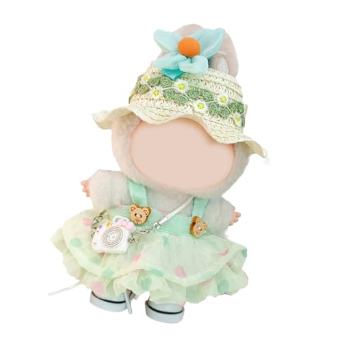 SELVFZ Urlaubsthema 17cm Puppengarderobe Strohhut Und Riemchkleid Puppenkleidung Für Anime Figur Doll Display Outfit SELVFZ Urlaubsthema 17cm Puppengarderobe Strohhut Und Riemchkleid Puppenkleidung Für Anime Figur Doll Display Outfit von SELVFZ