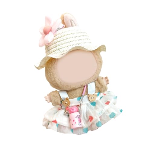 SELVFZ Urlaubsthema 17cm Puppengarderobe Strohhut Und Riemchkleid Puppenkleidung Für Anime Figur Doll Display Outfit SELVFZ Urlaubsthema 17cm Puppengarderobe Strohhut Und Riemchkleid Puppenkleidung Für Anime Figur Doll Display Outfit von SELVFZ