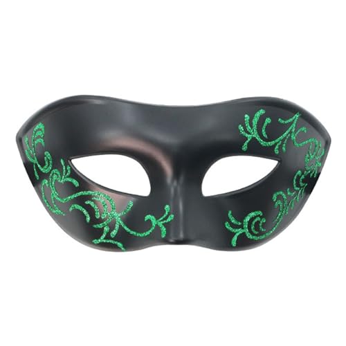 SELVFZ Venezianer Carnivals Halbmaske Mit Flexiblen Plastikrahmen Schweißfeste Oberflächen Ideal Für Veranstaltungsaufführungen Plastikmaskeraden Maske von SELVFZ