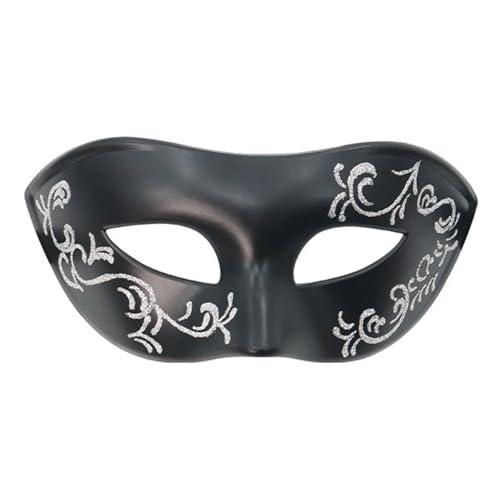 SELVFZ Venezianer Carnivals Halbmaske Mit Flexiblen Plastikrahmen Schweißfeste Oberflächen Ideal Für Veranstaltungsaufführungen Plastikmaskeraden Maske von SELVFZ