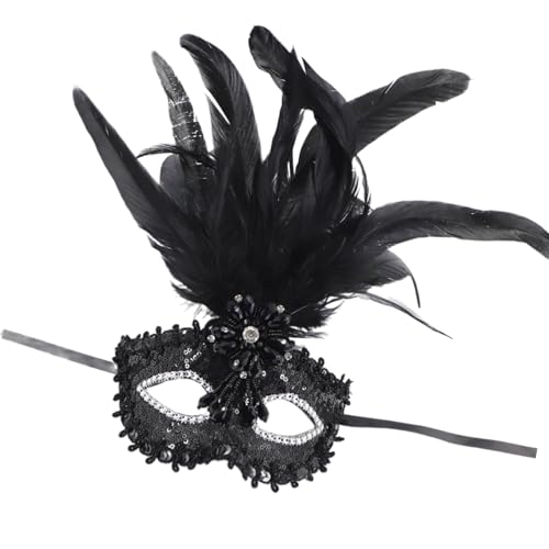SELVFZ Venezianer Maske Augenmaske Gefiederte Halbe Gesichtsmaske Augenmaske Für Maskerade Proms Halloween Party Cosplay Fotoshooting Geschenk SELVFZ Venezianer Maske Augenmaske Gefiederte Halbe Gesichtsmaske Augenmaske Für Maskerade Proms Halloween Party Cosplay Fotoshooting Geschenk von SELVFZ