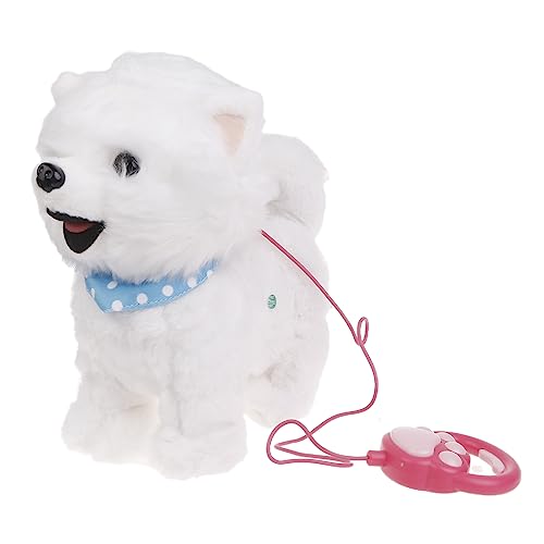 SELVFZ Walking Dog Plüschspielzeug Kleinkind Krabbel Bildung Spielzeug Mit Musik Leine Seil Welpe Hunde Spielzeug Elektronische Geschenkjunge Girl Bevorzugt Plüschspielzeug Für Kinder von SELVFZ