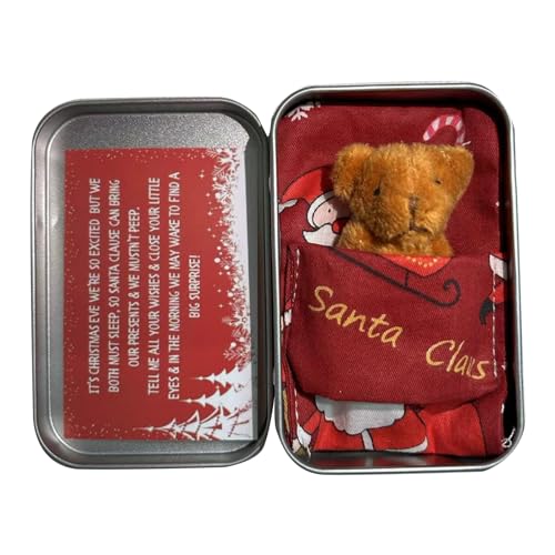SELVFZ Weihnachtspocketbär Umarmung Plüsch Für Kleine Kinder Bär Spielzeug Ausgestopfte Bärenpuppe Mit Tinbox Begrüßungskarte Mädchen Geschenk SELVFZ Weihnachtspocketbär Umarmung Plüsch Für Kleine Kinder Bär Spielzeug Ausgestopfte Bärenpuppe Mit Tinbox Begrüßungskarte Mädchen Geschenk von SELVFZ