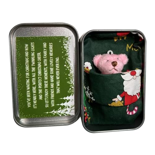 SELVFZ Weihnachtspocketbär Umarmung Plüsch Für Kleine Kinder Bär Spielzeug Ausgestopfte Bärenpuppe Mit Tinbox Begrüßungskarte Mädchen Geschenk SELVFZ Weihnachtspocketbär Umarmung Plüsch Für Kleine Kinder Bär Spielzeug Ausgestopfte Bärenpuppe Mit Tinbox Begrüßungskarte Mädchen Geschenk von SELVFZ