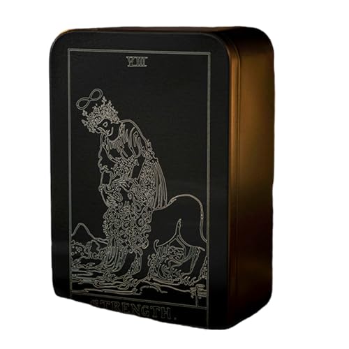 SELVFZ Weißes Leitungsmuster Tarotkarten Box Eisenspeicher Hülle Tragbare Kartenbehälter Wahrsagungsbox Einfach Zu Tragen Zu Tragen SELVFZ Weißes Leitungsmuster Tarotkarten Box Eisenspeicher Hülle Tragbare Kartenbehälter Wahrsagungsbox Einfach Zu Tragen Zu Tragen von SELVFZ