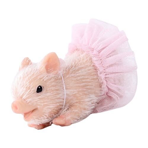 SELVFZ Wie Reborns Schweinefleisch Spielzeugtier Figur Sammlerpuppen Schreibtisch Display Spielzeug Kinderpädagogik Pädagogik Haustier Erhöhen Spielzeug Spielzeug von SELVFZ