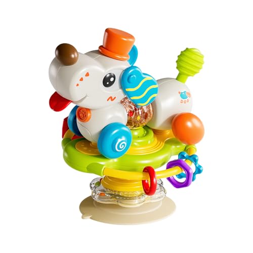 Säugling Cartoon Dog Spinner Spielzeug Frühes Bildungsfeindliche Fähigkeit Sensorische Entwicklung Kognitiver Wachstum Spielzeug Für Kleinkind Bildungsgeschirr von SELVFZ