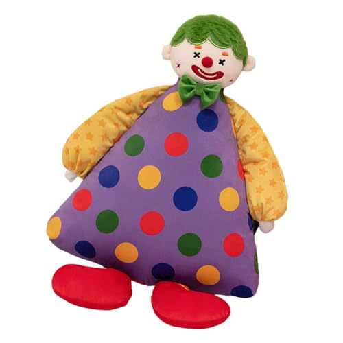Schöne Clown Gefüllte Kissenspielzeugplüschpuppe Für Säuglings Und Vorschulkinder Stress Lindern Begleitpuppe Für Kinder Die Interaktives Plüsch Kuscheln von SELVFZ