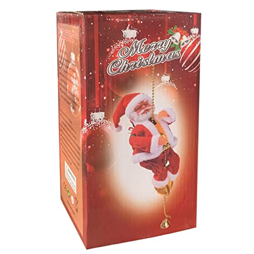 Schöne Weihnachtsmann Spielzeug Elektrik Klettern Santa Home Decors Musical Doll Urlaubszimmer Festival Ornament von SELVFZ