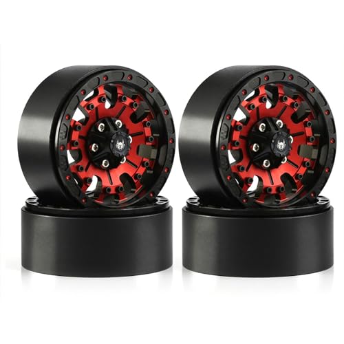 Set Von 4 Model Metall Legierung WHRE Vorräten Für 1/10 Crawler Auto Rad Felgen Crawler Counterweight Teile von SELVFZ