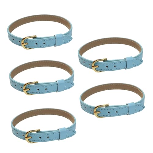 Set Von 5 PU Riemen Taillengürtel Mit Starkem Metallverschluss Für Miniaturmodellzubehör Mit 1/16 Metallschnallen Miniaturpuppengürtel von SELVFZ