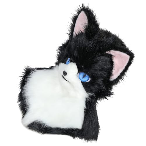 Simulation Katzen Kostüm Kopfbedeckung Katzen Schwanz Katzen Pfoten Festival Sammeln Rollenspiel Kostümzubehör Halloween Supply Cats Maske Kopfbedeckung von SELVFZ