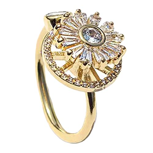 Splitter Rotatable Band Lindern Stress Zappel Geschenk Für Frauen Freundin Ihr Sonnenblumenvereinbarungsring Splitter Rotatable Band Lindern Stress Zappel Geschenk Für Frauen Freundin Ihr Sonnenblumenvereinbarungsring von SELVFZ