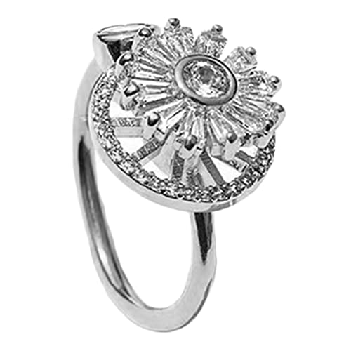 Splitter Rotatable Band Lindern Stress Zappel Geschenk Für Frauen Freundin Ihr Sonnenblumenvereinbarungsring Splitter Rotatable Band Lindern Stress Zappel Geschenk Für Frauen Freundin Ihr Sonnenblumenvereinbarungsring von SELVFZ
