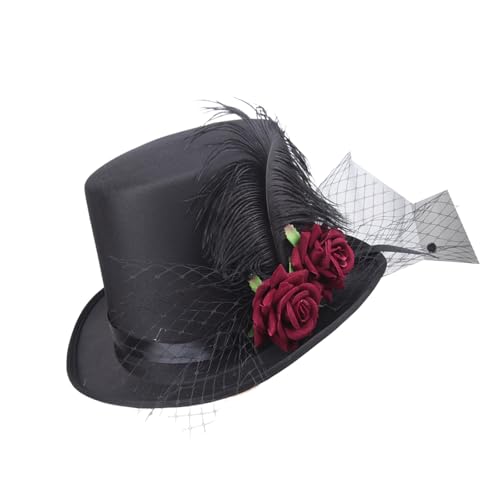 Sterevunk Victorian Hat Party Hats Vintage Flowered Für Männer Männer Halloween Cosplay Kostümzubehör Halloween Cosplay Kostümzubehör von SELVFZ