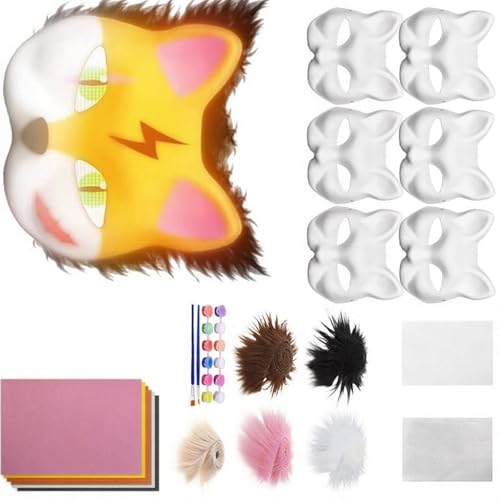 Therianians Set Pelze Eye Mesh Fells Sheet DIYS Foxes Katzen Zum Malen Pelziger Tiermaskenausrüstung Für Halloween Cosplay Therians Kit Mit Pelzen Therianians Set Pelze Eye Mesh Fells Sheet DIYS Foxes Katzen Zum Malen Pelziger Tiermaskenausrüstung Für Halloween Cosplay Therians Kit Mit Pelzen von SELVFZ
