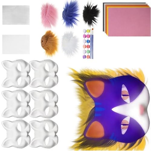 Therianians Set Pelze Eye Mesh Fells Sheet DIYS Foxes Katzen Zum Malen Pelziger Tiermaskenausrüstung Für Halloween Cosplay Therians Kit Mit Pelzen Therianians Set Pelze Eye Mesh Fells Sheet DIYS Foxes Katzen Zum Malen Pelziger Tiermaskenausrüstung Für Halloween Cosplay Therians Kit Mit Pelzen von SELVFZ