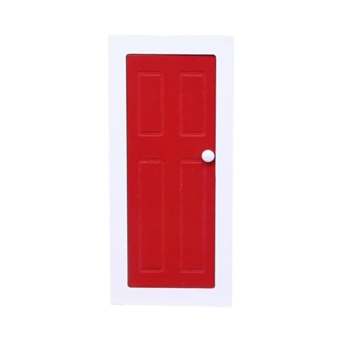 SELVFZ Vintage Barn Classical Door Badezimmer Für 1/12 Skala Dollhouses Badezimmerszene Modell Dekoration Dollhouses Möbeltür von SELVFZ