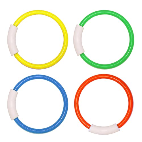 Bunte Tauchringe Set Von 4 Lustigen Pool Tauchspielzeugschnorcheln Ringen Spielzeug Für Familienwasseraktivitäten Und Anfängerschwimmer von SELiLe