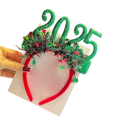 SELiLe Bequeme 2025 Weihnachts Stirnband Weihnachtsfoto Requisiten Kopfbedeckung Party Kopfbedeckungen Verstärken Festival Spaß Komfortable Partykleidung von SELiLe