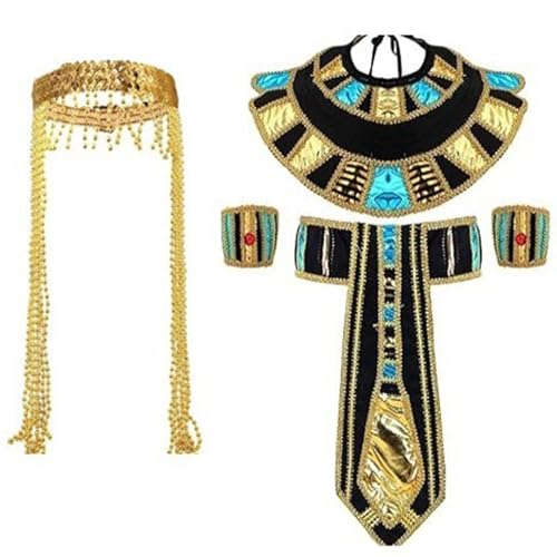 SELiLe Goldene ägyptische Schlange Haarreifen Schlange Cosplay Stirnbänder Königin von Ägypten Cosplay Coole Kopfbedeckung Königin Goldene Kopfbedeckung von SELiLe