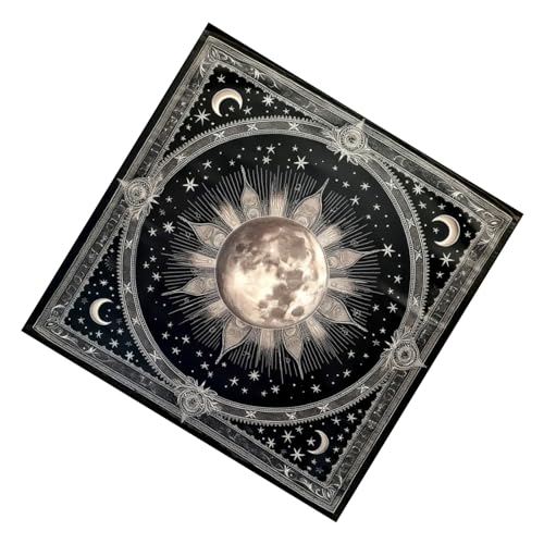 SELiLe Moon Planet Muster Astrologie Tischdecke Tarot Gottesdienste Tischdecke Altars Stoff Gottesbrettspiel Accessoire von SELiLe