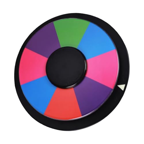 SELiLe Tisch Rotierendes Rad Doppelseitig 8/16 Schlitzfarbe Preise Rad Runde Form Schreibbares Glücksrad Spielwerkzeuge Dauer von SELiLe