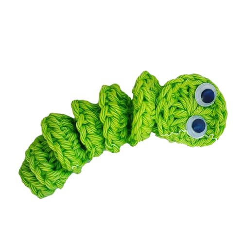 Worry Worm Positiv Gestrickter Handgefertigter Häkelwurm für Emotionale Unterstützung Stressabbau Positive Nachricht Karte Einzigartige Sorgenwurm Häkeln von SELiLe