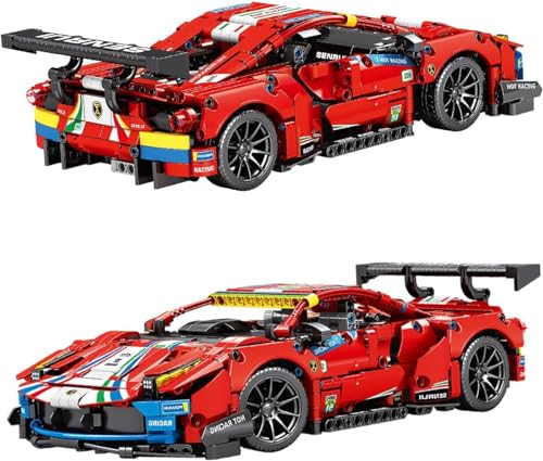 SEMBO BLOCK 701950 - Supersportwagen Bausatz Ferrari 488, 1206 Bausteine, Maßstab 1:14, kompatibel mit Lego, Kinder und Erwachsene SEMBO BLOCK 701950 - Supersportwagen Bausatz Ferrari 488, 1206 Bausteine, Maßstab 1:14, kompatibel mit Lego, Kinder und Erwachsene von SEMBO block