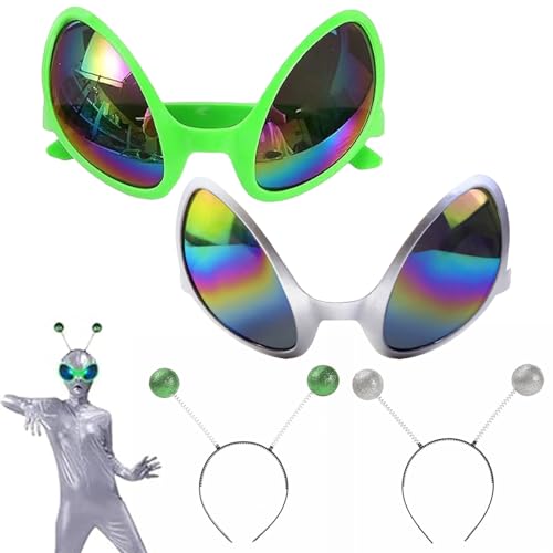 SEMINISMAR Alien-Stirnband und Brille, Alien-Antennen-Stirnband, Regenbogen-Linse, Sonnenbrille, Alien-Kostüm, Kinder, Alien-Stirnband SEMINISMAR Alien-Stirnband und Brille, Alien-Antennen-Stirnband, Regenbogen-Linse, Sonnenbrille, Alien-Kostüm, Kinder, Alien-Stirnband von SEMINISMAR