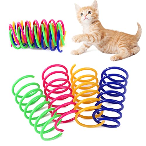 SEMINISMAR Katze Spielzeug,Interaktives Katzenspielzeug,Cat Spring,Kunststoff Spiralfedern,Spielzeug Spiralfedern,4 PCS SEMINISMAR Katze Spielzeug,Interaktives Katzenspielzeug,Cat Spring,Kunststoff Spiralfedern,Spielzeug Spiralfedern,4 PCS von SEMINISMAR