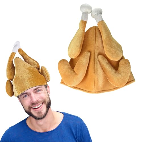 SEMINISMAR Weihnachtshut in Truthahnform, Fried Hut für Erwachsene, Stuffed Christmas Turkey Hat, Weihnachtshut, Huhn, Erwachsene, lustige Weihnachtsverkleidungshüte SEMINISMAR Weihnachtshut in Truthahnform, Fried Hut für Erwachsene, Stuffed Christmas Turkey Hat, Weihnachtshut, Huhn, Erwachsene, lustige Weihnachtsverkleidungshüte von SEMINISMAR
