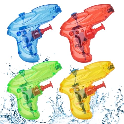 Wasserpistole Klein,4 Stück Wasserspritzpistolen,Spritzpistole,Wasserpistole Spielzeug Set,Spritzpistole Wasser,Water Blaster Spielzeug,Mini Wasserpistolen,Sommer Spielzeug Garten Pool für Kinder Wasserpistole Klein,4 Stück Wasserspritzpistolen,Spritzpistole,Wasserpistole Spielzeug Set,Spritzpistole Wasser,Water Blaster Spielzeug,Mini Wasserpistolen,Sommer Spielzeug Garten Pool für Kinder von SEMINISMAR