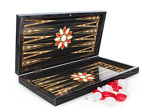 Orientalische Backgammon TAVLA XL Intarsien Look von SEMUS