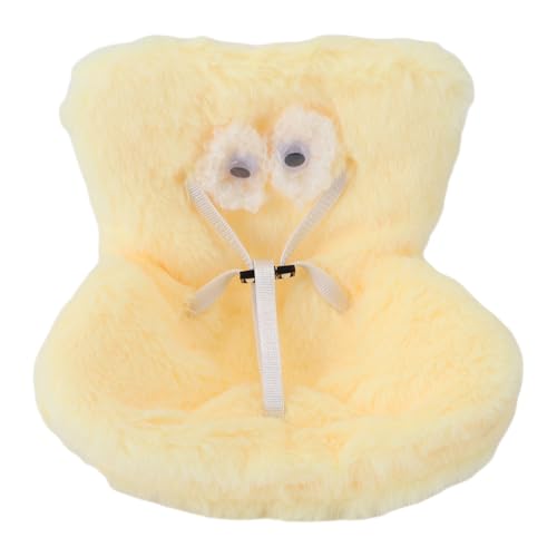 SENECESLI Autositz für Puppen, Puppenautositz für Autoluftablüftung, Süßes Weiches Pelziges Kissen, Autos Dekorationen Ornament Display (Yellow) von SENECESLI