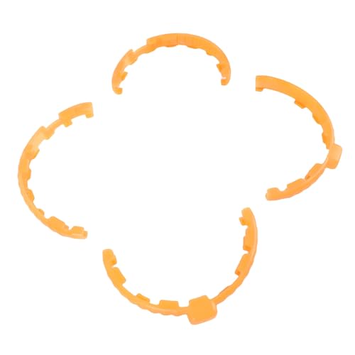 SENECESLI Drohnen -Stoßfängerabdeckungen, Genaue Anpassung 2 Großer 2 Kleiner Schlag Zur Absorption des Propellers Gegen die Kollision für Flip (ORANGE) von SENECESLI