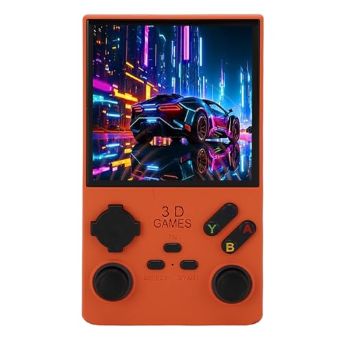 SENECESLI Handheld -Spielekonsole, 720x720 Retro Handheld Game Console für Outdoor (ORANGE) von SENECESLI