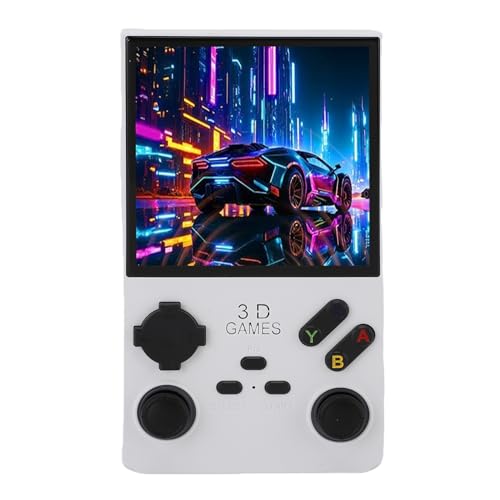SENECESLI Handheld -Spielekonsole, 720x720 Retro Handheld Game Console für Outdoor (White) von SENECESLI