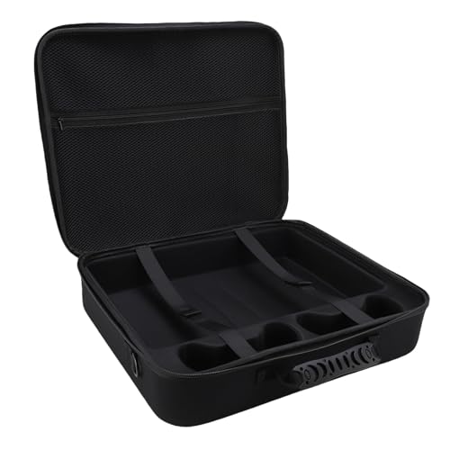 SENECESLI Hartkonsole -Tragetasche, Spielekonsole -Tragetaschenschutzwiderstand Kratzt Große Kapazität für Doppelcontroller (Black) von SENECESLI