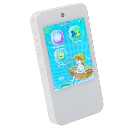 SENECESLI Kleinkind Spielen Telefon, Lang Anhaltende Akkulaufer-Bildungsspielzeug Smartphone-Spielzeug HD Dual Camera für 3-10 Jahre Alte (White) von SENECESLI