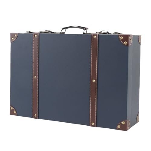 SENECESLI Kofferbox, Alte und Vintage Decorative Storage Box für Erinnerungen (BLUE) von SENECESLI