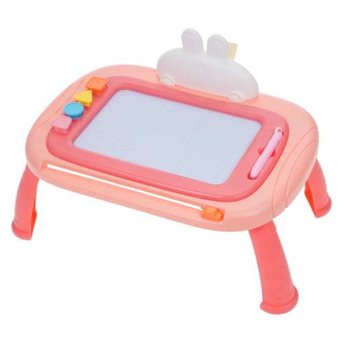SENECESLI Magnetes Zeichenbrett, Löschbares Doodle Board Pad Lern- und Bildungsspielzeug mit 4 Briefmarken, Baby -KindergeburtstagGeschenk (PINK) von SENECESLI