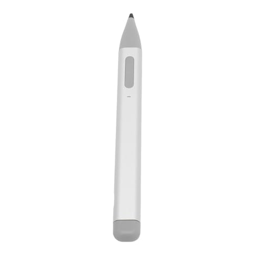 SENECESLI Magnetischer Stiftstift, Hoher Empfindlichkeit Magnetischer Touchscreme -Stift Energie Sparen Ultra Lange Akkulaufzeit Schnelles Löschen mit Austauschbarer Nib für Tablette (Silver) von SENECESLI