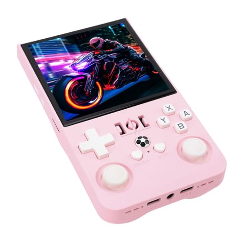SENECESLI R36max Retro Handheld Game Console, R36max mit 4,0 '' Bildschirm Linux -System in 60 G TF -Karte, über 60 Beliebte Emulatoren mit 4000mah Eingebaut (PINK #11) von SENECESLI