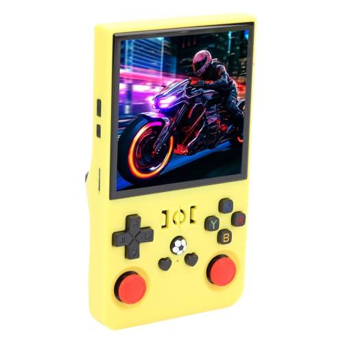 SENECESLI R36max Retro Handheld Game Console, R36max mit 4,0 '' Bildschirm Linux -System in 60 G TF -Karte, über 60 Beliebte Emulatoren mit 4000mah Eingebaut (Yellow #16) von SENECESLI