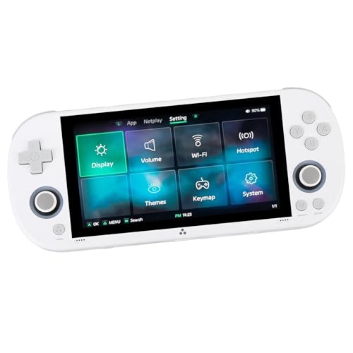 SENECESLI Smart Handheld Game Console, High Definition 4,96 -Zoll -IPS Bildschirm 28 Simulatoren Unterstützen 4 Kernchip ,96 Zoll Spielkonsole Zur Unterhaltung (White) von SENECESLI